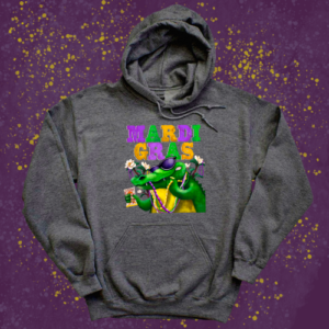 Mardi Gras Gator Hoodie