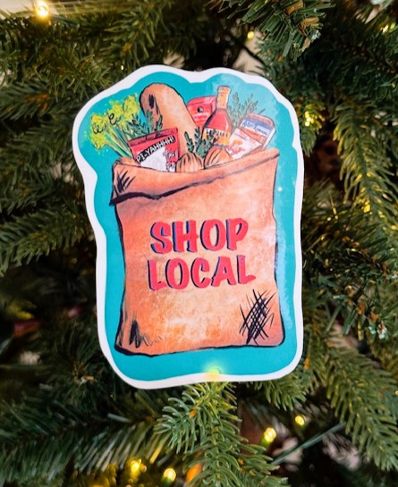 Shop Local Sticker - Murals by Kassie