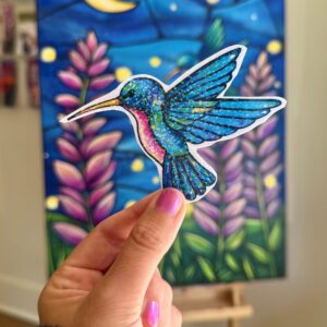 Hummingbird Vinyl Sticker