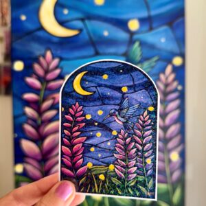 Where Fireflies Gather Vinyl Sticker