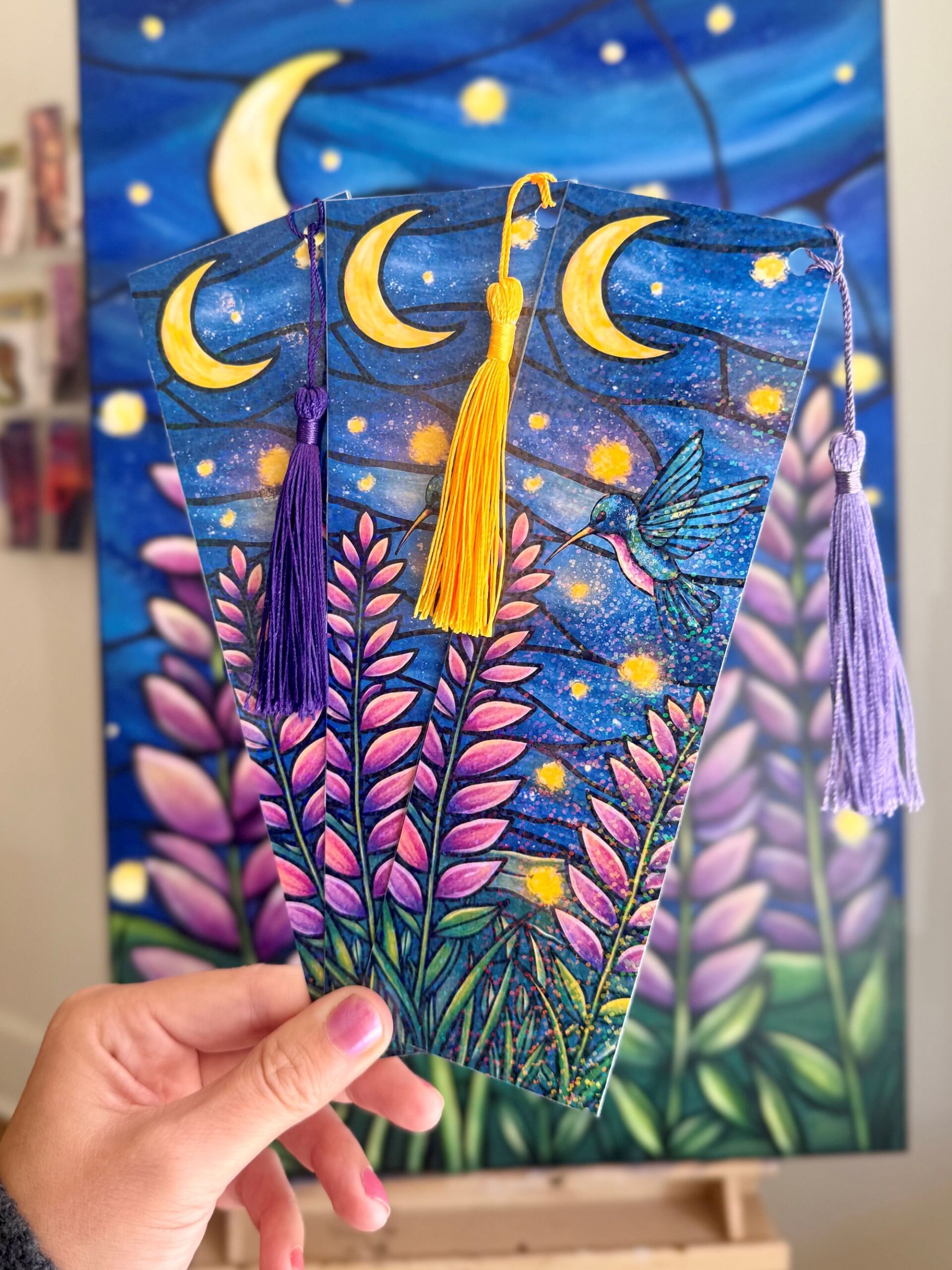 Where Fireflies Gather Bookmark - Murals by Kassie
